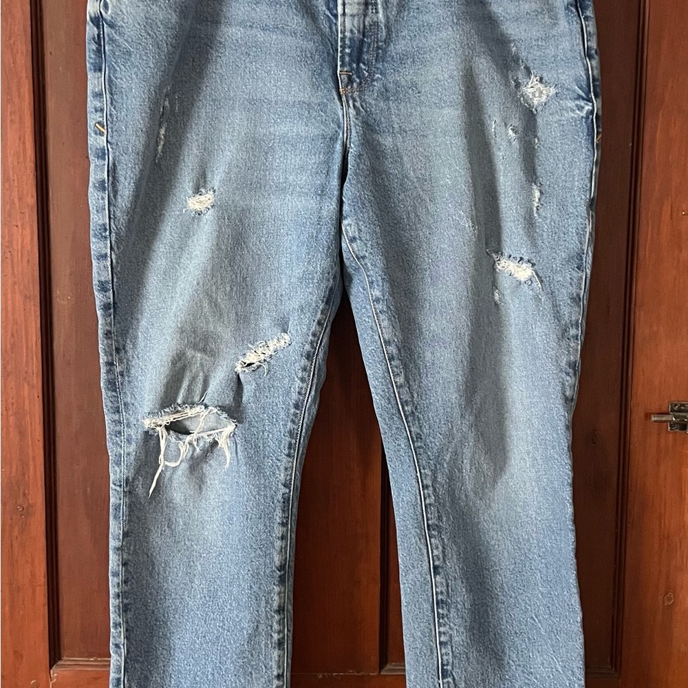 Good American Good Classic Blue Distressed Women’s Jeans